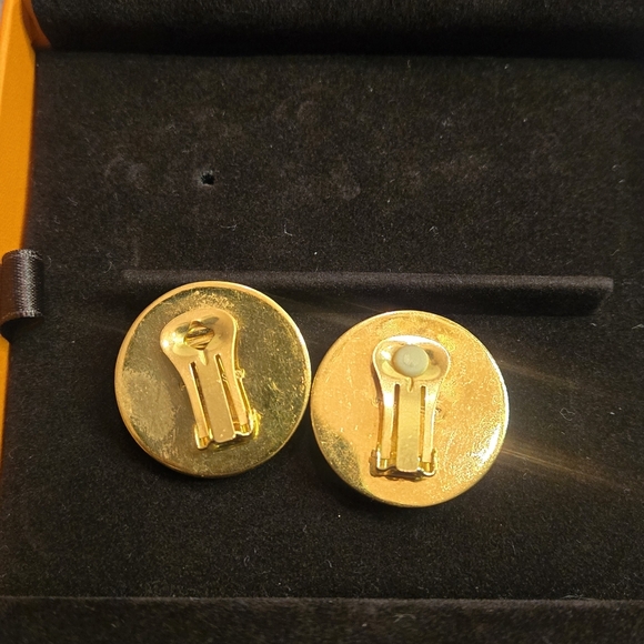 Hermès Gold-Plated Clip-On Earrings - Picture 3 of 6